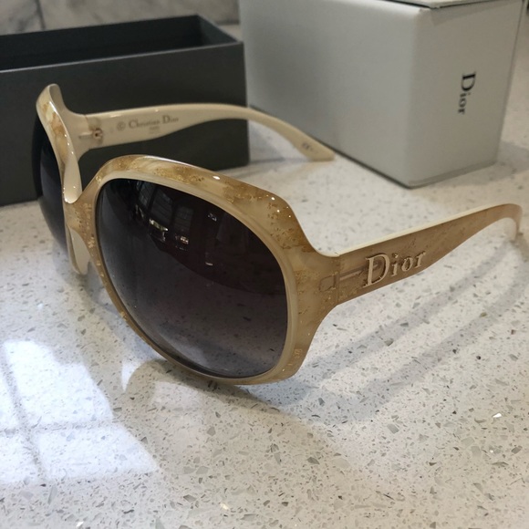 CHRISTIAN DIOR Glossy Gold Leaf GLOSSY1 Sunglasses